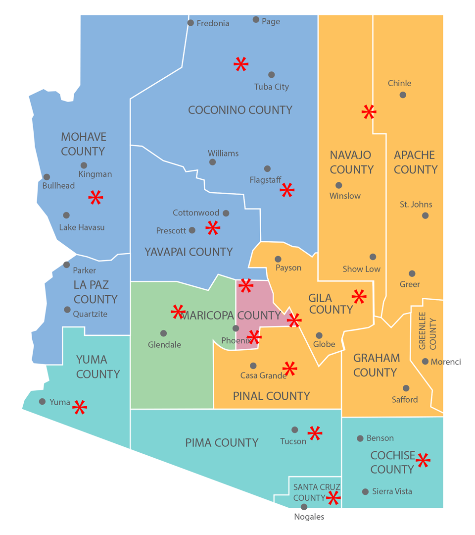 Regional Child Abuse Prevention Council Map